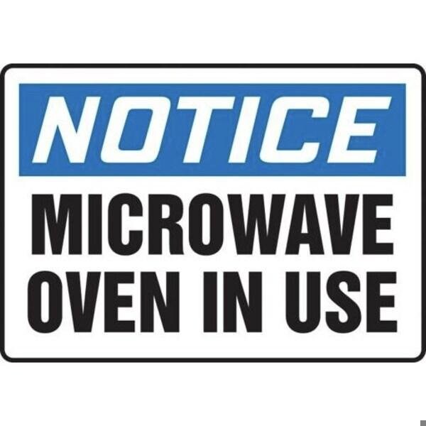 Accuform OSHA NOTICE Safety Sign MICROWAVE MRAD811VS MRAD811VS - main